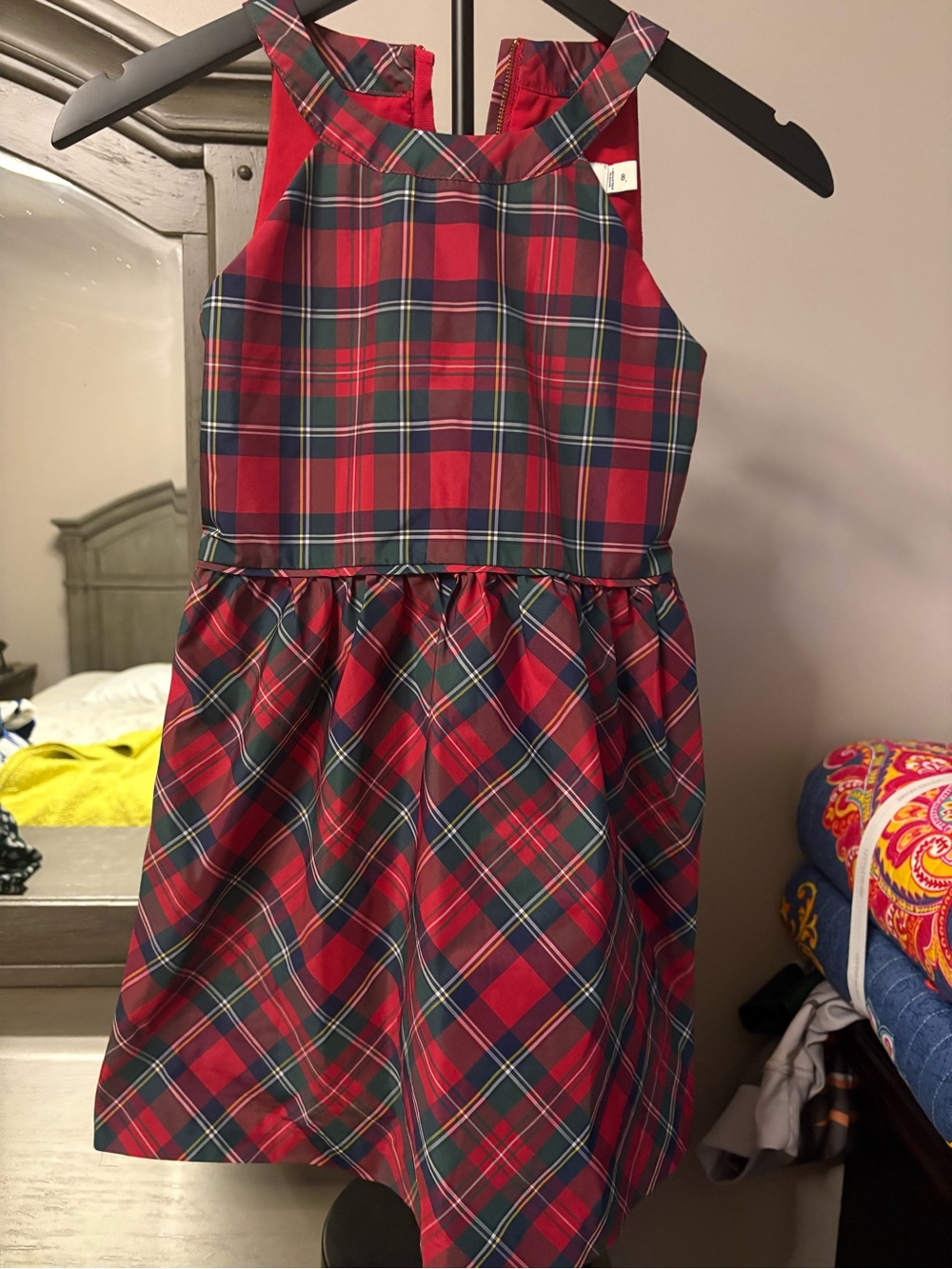 Vineyard Vines Red and Green Plaid Dress